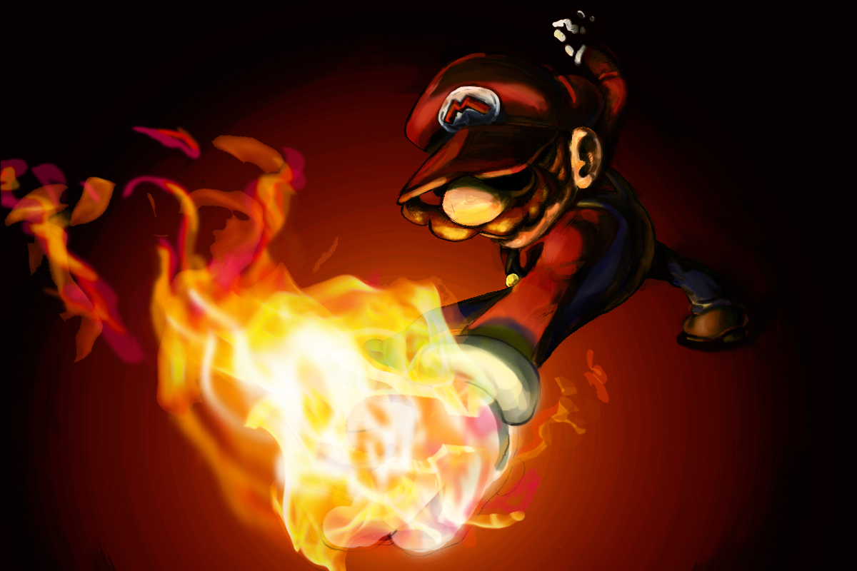 Fire Mario Fan Arts. Mario with Fire. Nintendo fire