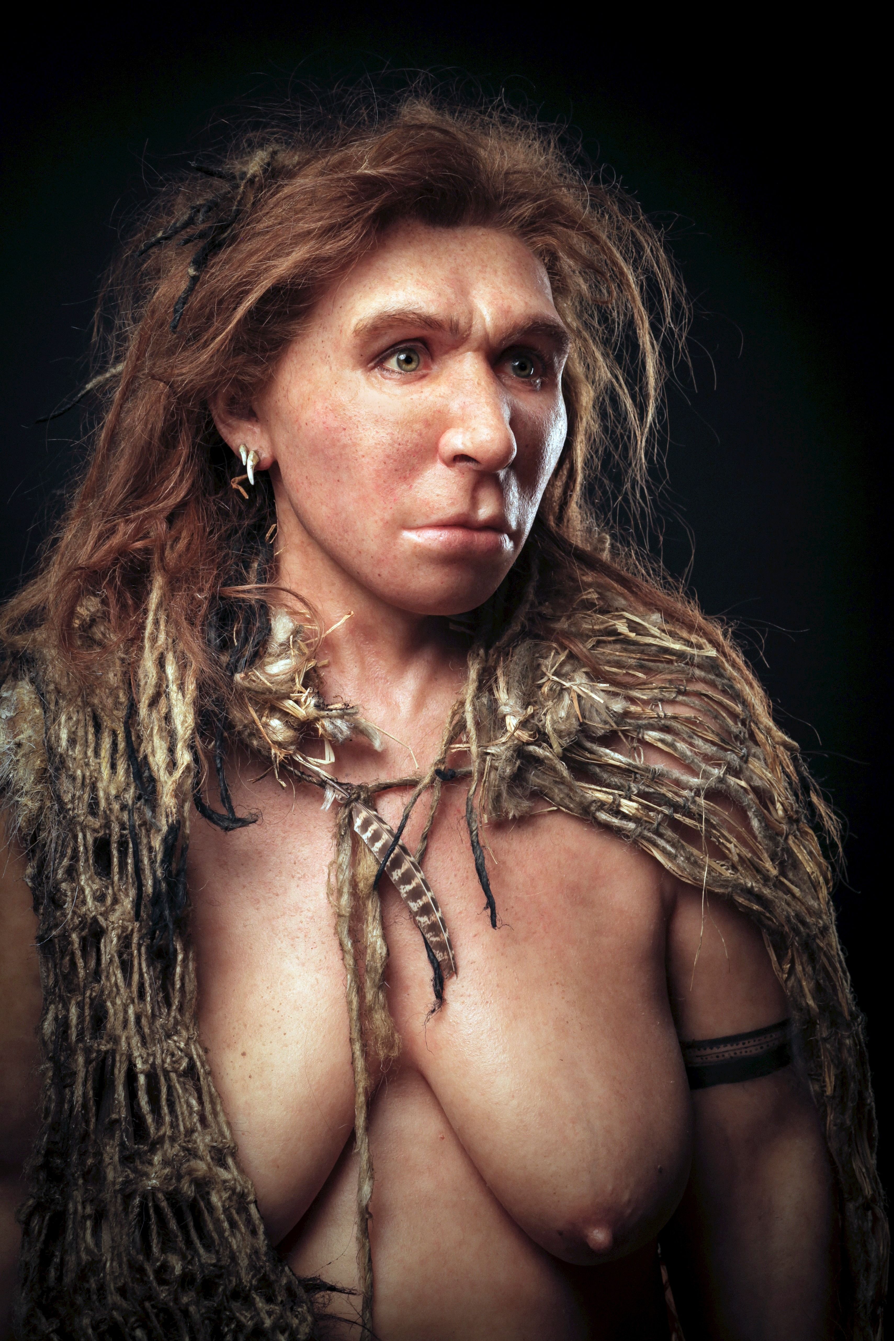 Representación de su madre neandertal. 