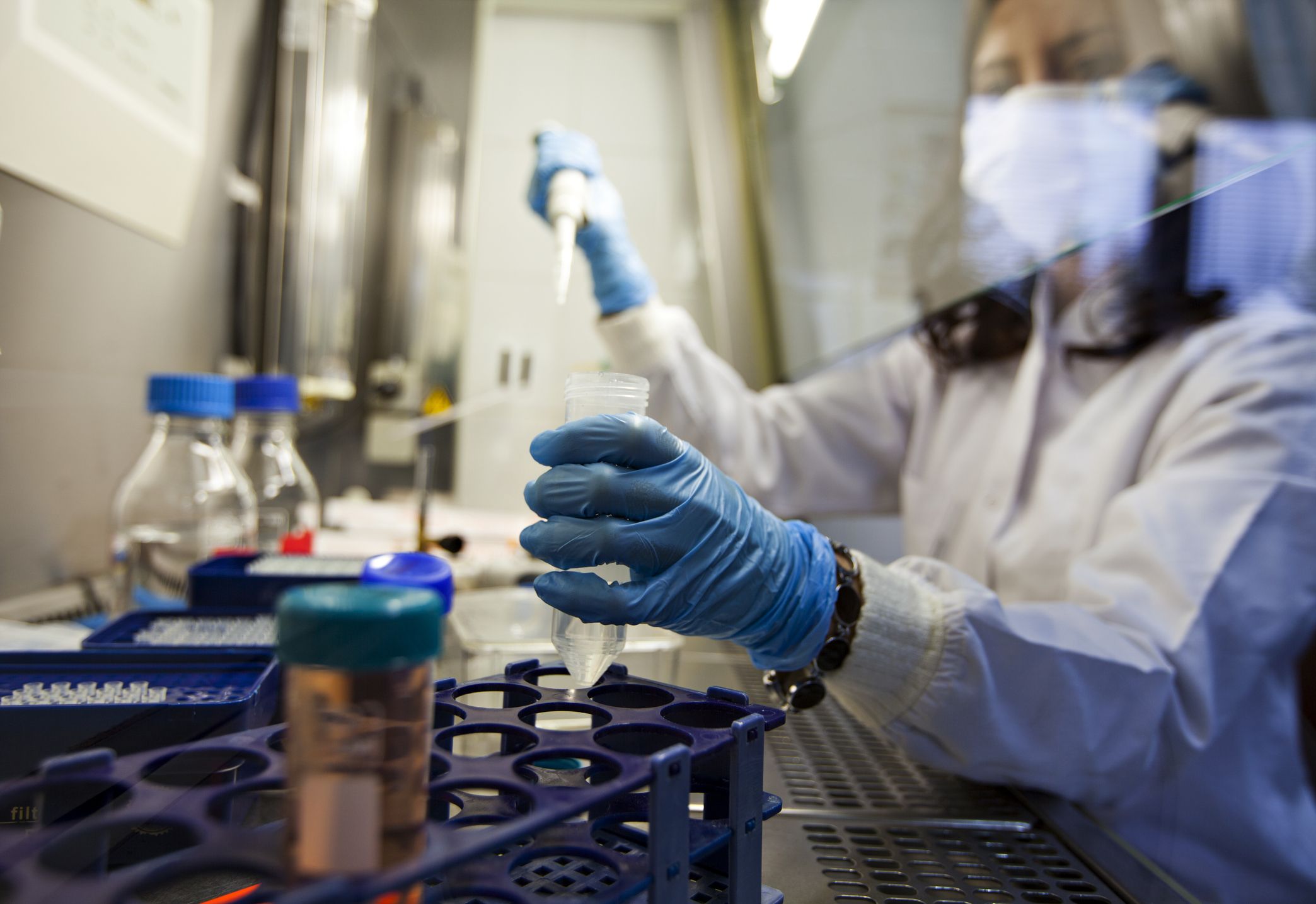 Female Scientist in Lab Female Scientist in Lab