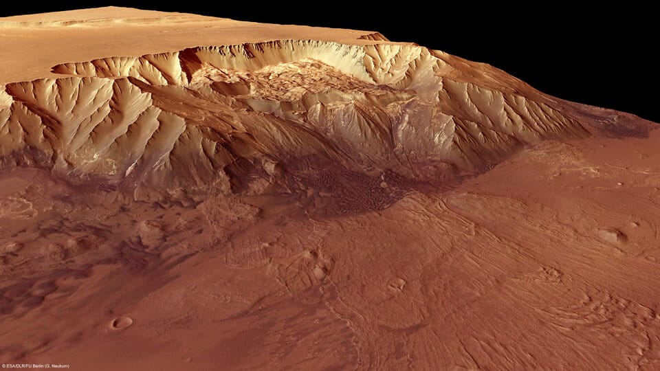 Elevacion en Marte