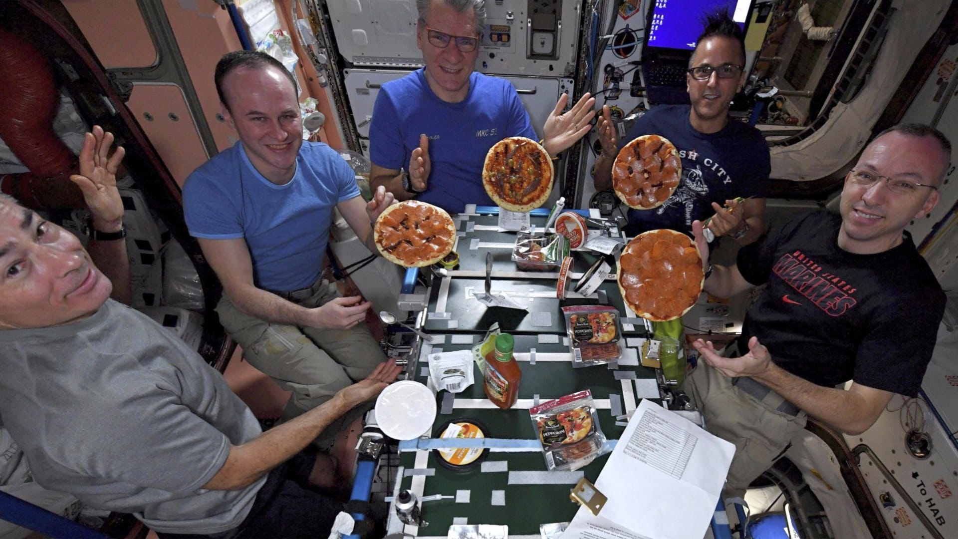 ¿A qué saben las pizzas intergalácticas que cocinaron en la ISS?