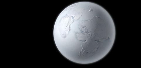 Así era nuestro planeta hace 750 millones de años. Blanco