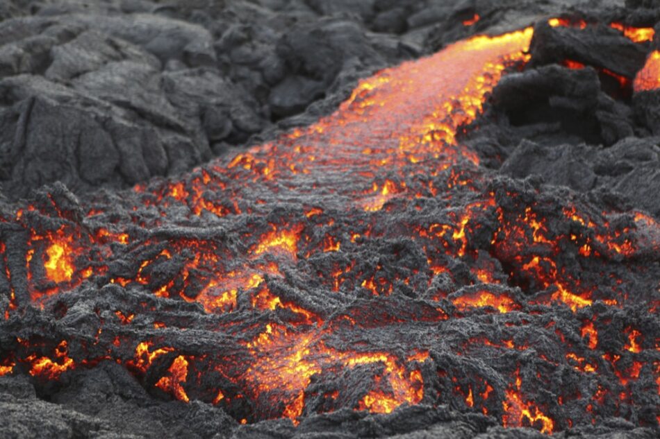 Así se recoge la lava de un volcán
