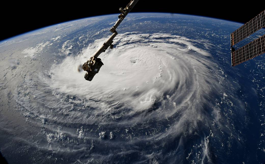 Así se ve el temible huracán Florence desde la Estación Espacial Internacional. ¿Es tan peligroso?