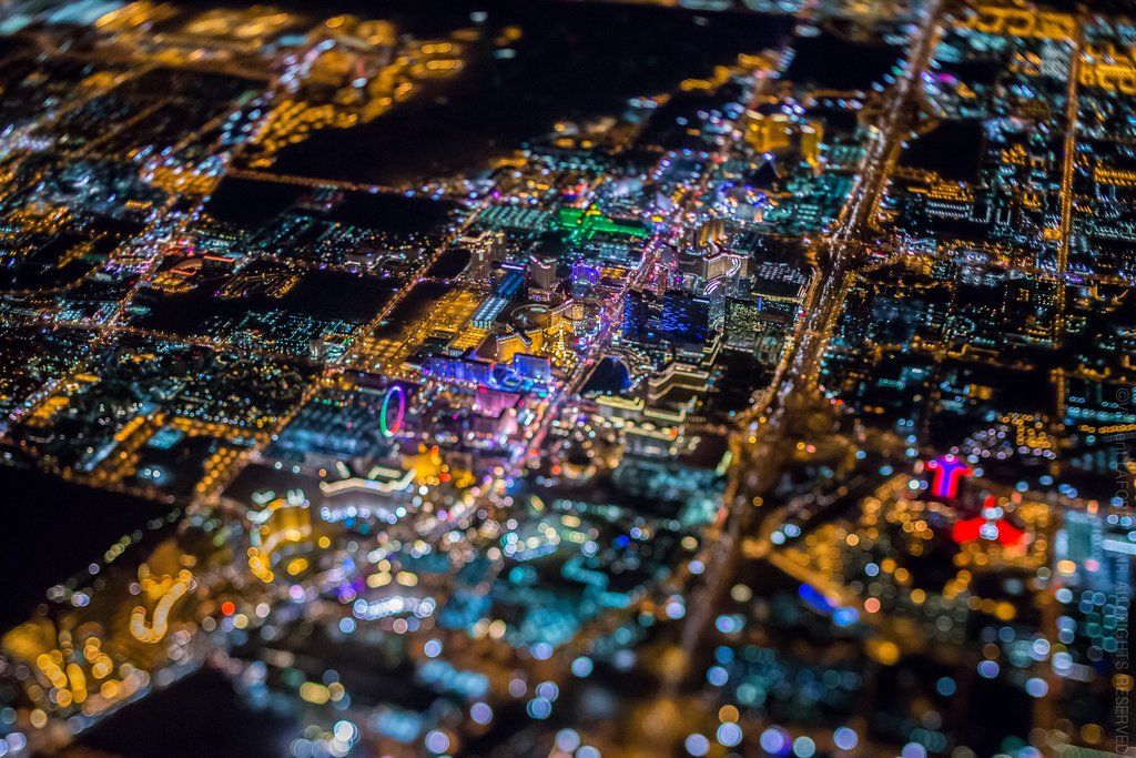 Así se ve Las Vegas desde un helicóptero
