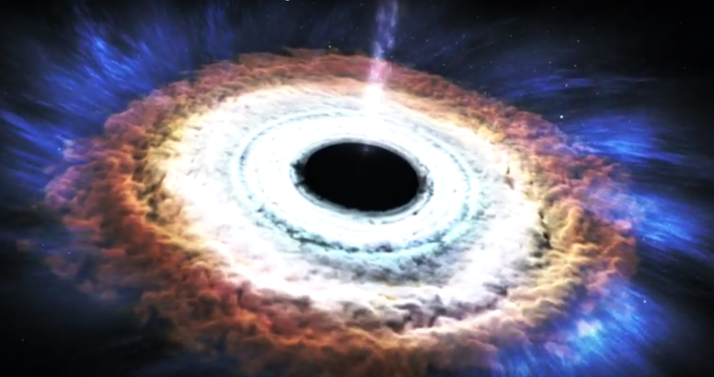 Así se ve una estrella tragada por un agujero negro 1 asi se ve una estrella tragada por un agujero negro Así se ve una estrella tragada por un agujero negro