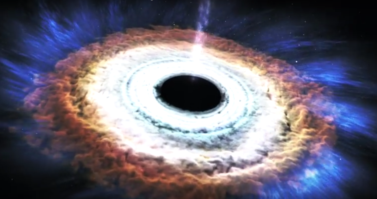 Así se ve una estrella tragada por un agujero negro