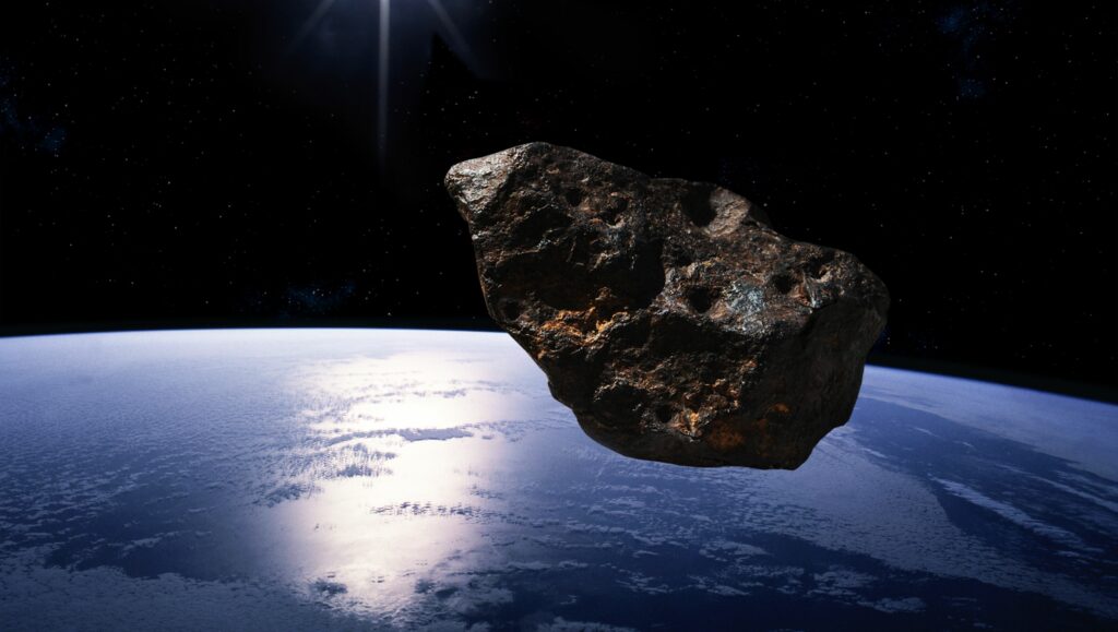 ¿Cómo se sabe cuánto metal tiene un asteroide? 1 asteroid approaching earth high res stock photography 166609686 1543318775 ¿Cómo se sabe cuánto metal tiene un asteroide?