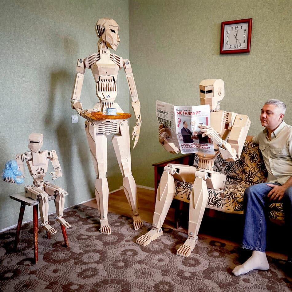 Centurion, el primer robot de madera, ya tiene familia