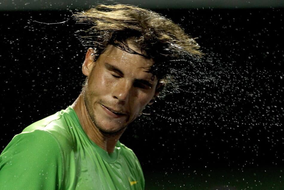 ¿Cuánto suda un tenista en un partido profesional?