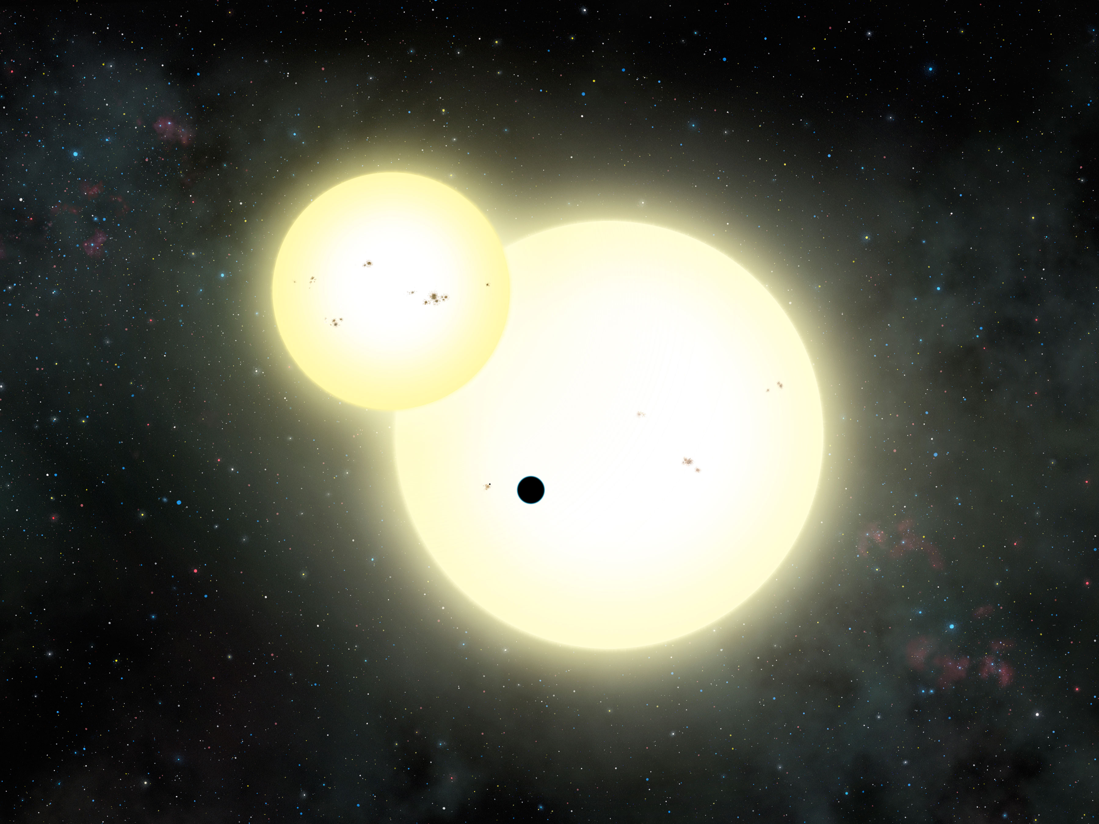 Descubierto el planeta más grande que orbita dos soles