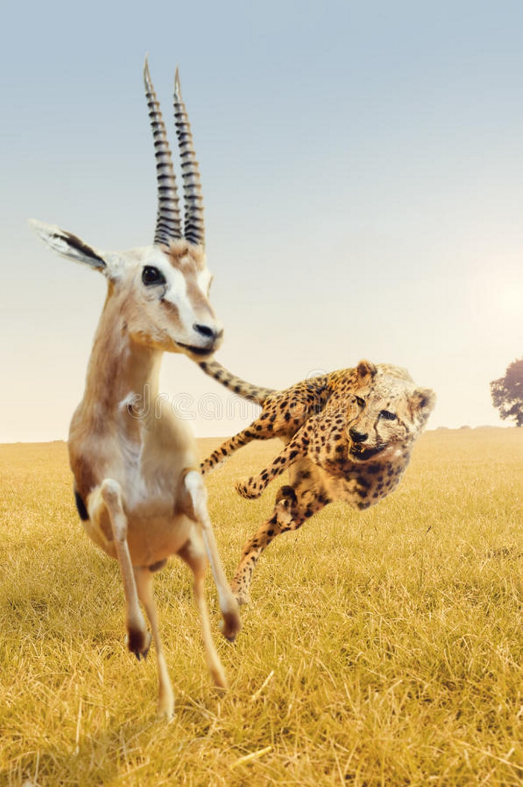 Descubren el truco de los impalas para escapar de los guepardos