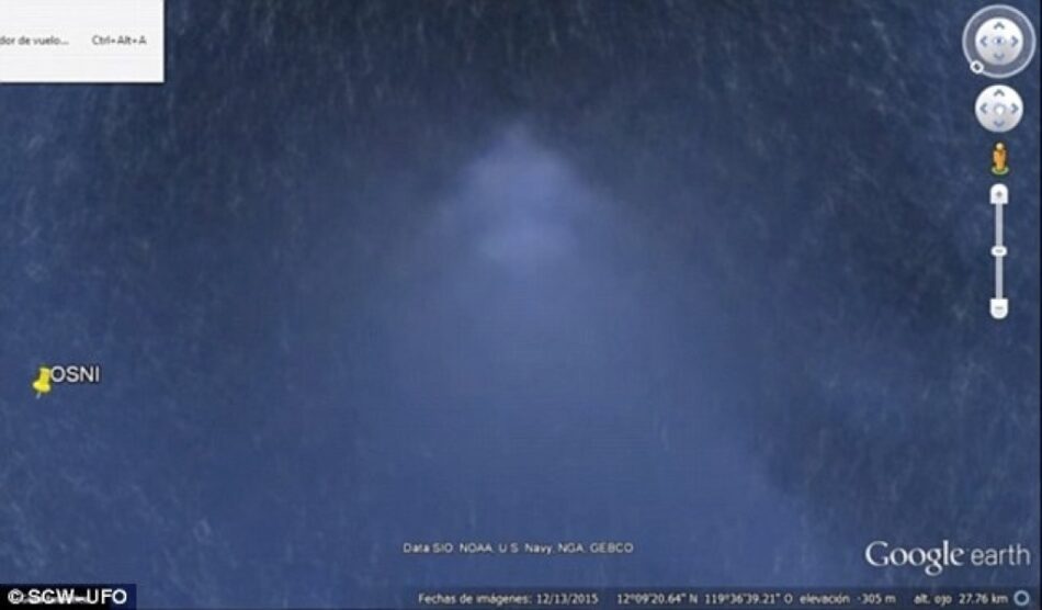 Descubren una supuesta pirámide submarina con Google Earth