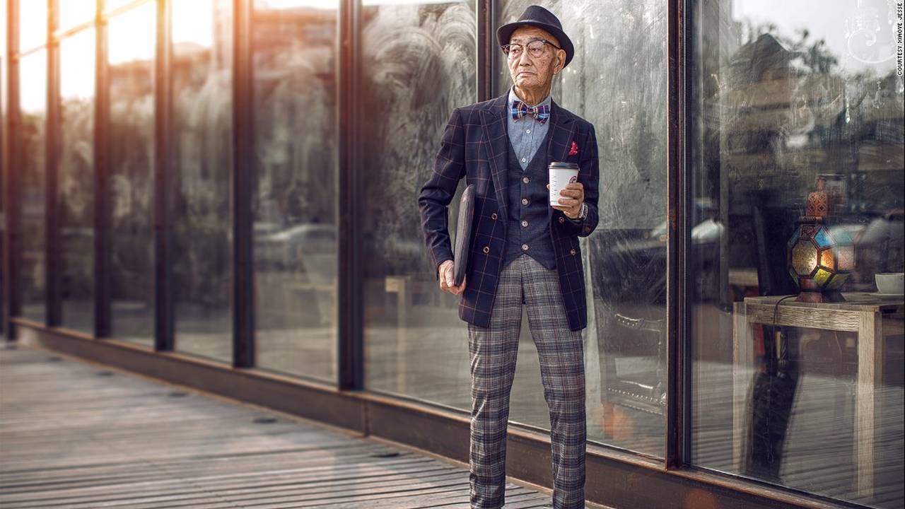 El hipster más hipster de China es un abuelo