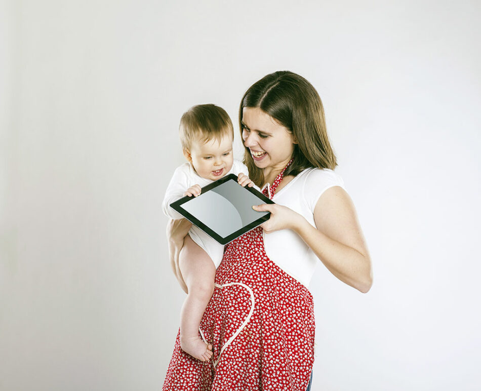 El iPad, un juego para los niños de 2 años