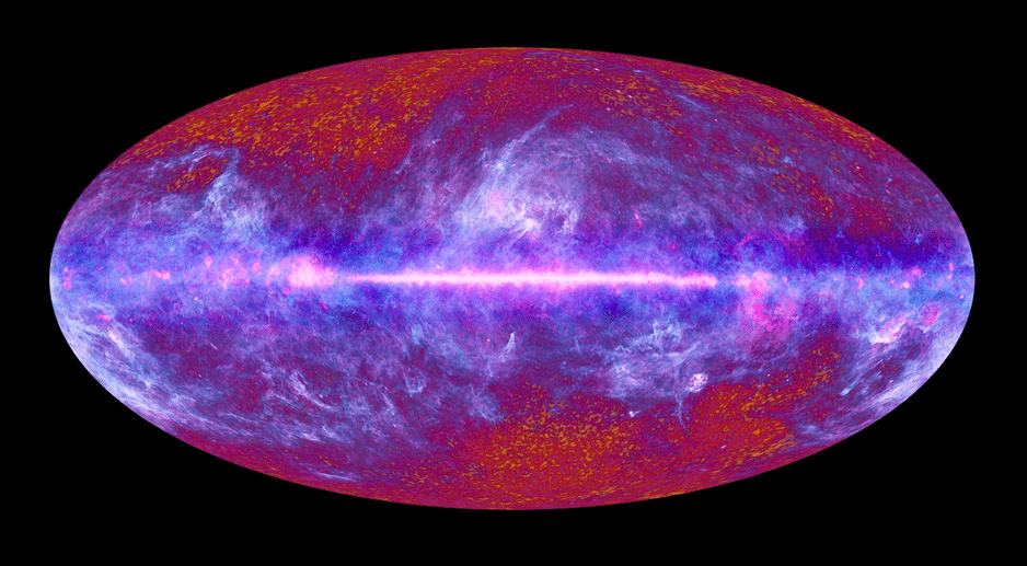 El mapa de la energía lumínica de la Vía Láctea