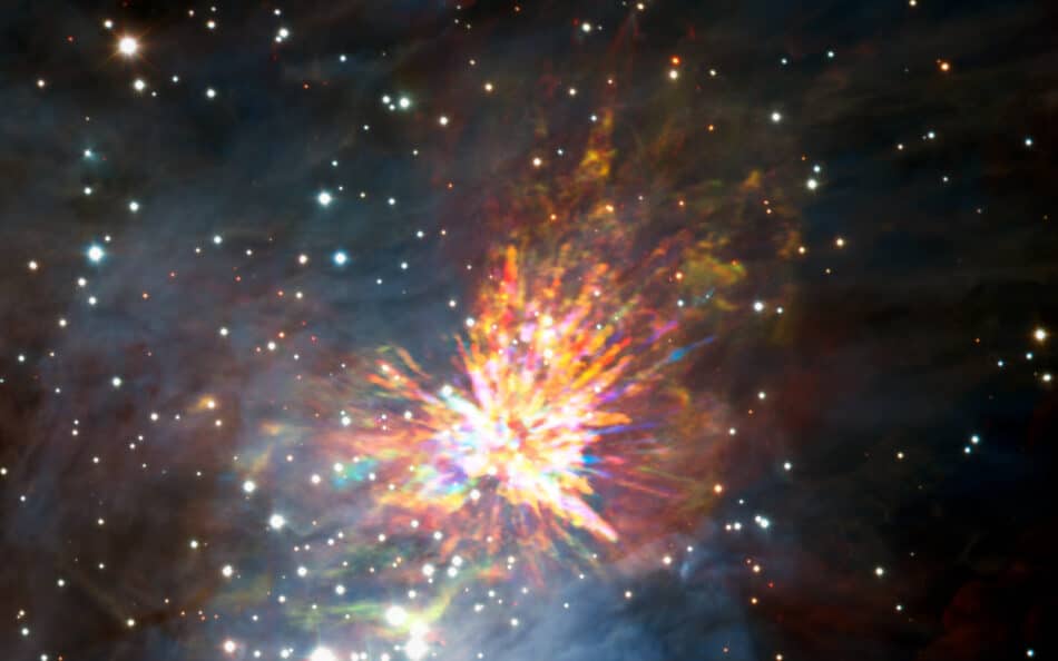 El mayor espectáculo de fuegos artificiales del cosmos