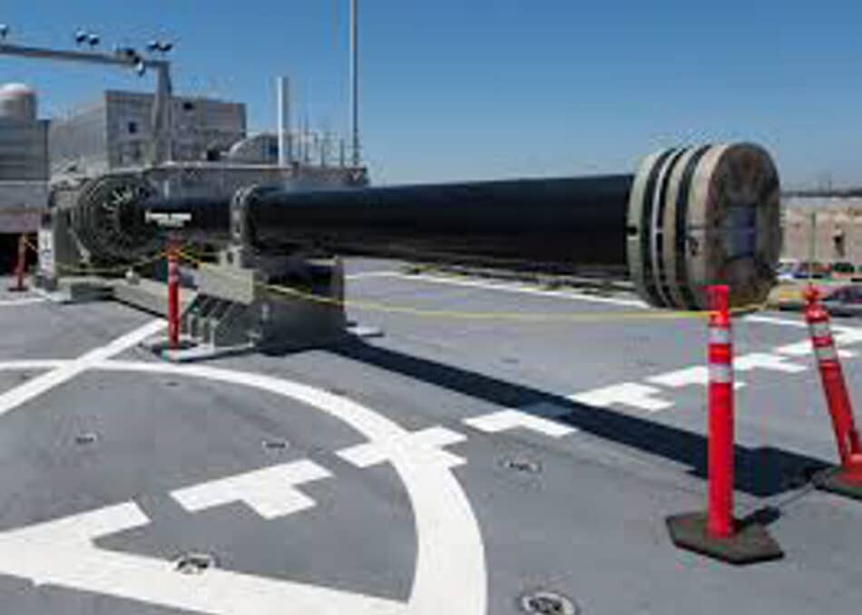 El nuevo y futurista cañón de la marina americana