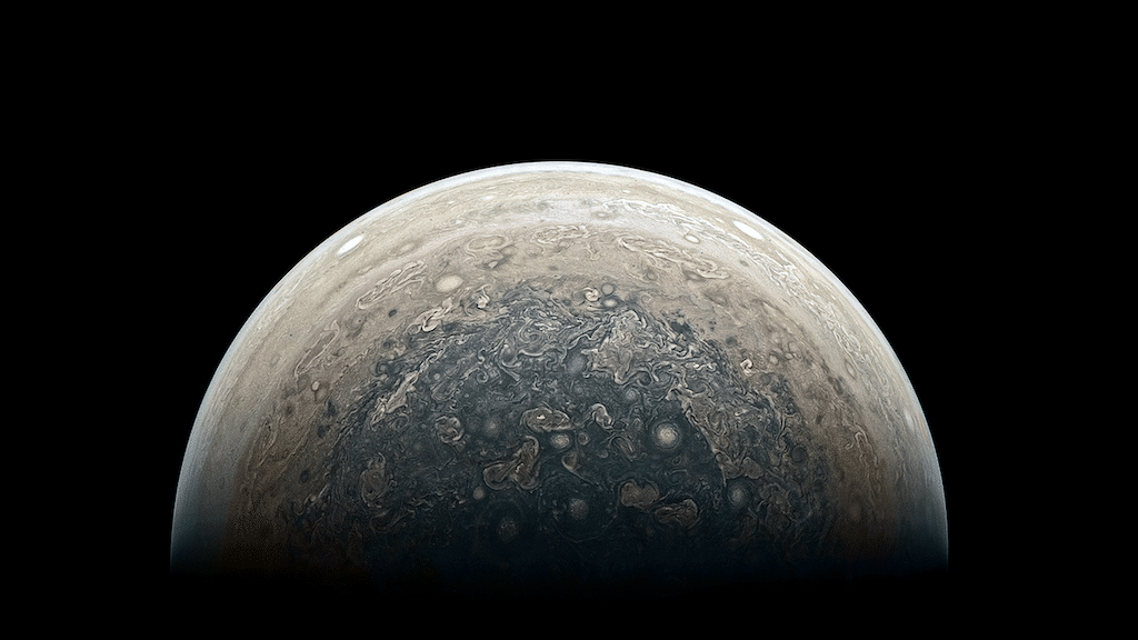 El polo sur de Júpiter como nunca lo habías visto
