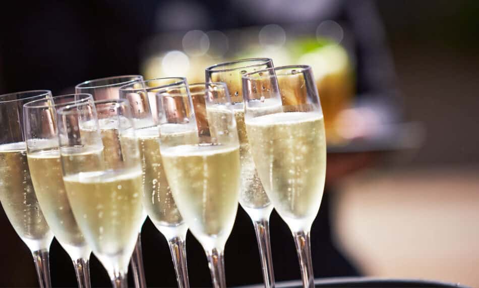 El sabor del champán depende de sus burbujas