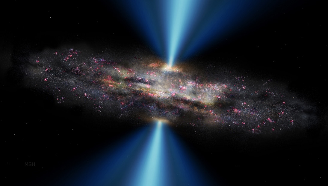 En el centro de la vía láctea hay decenas de miles de agujeros negros