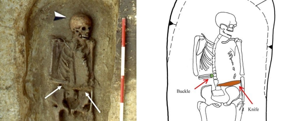 Encuentran un esqueleto medieval con una prótesis en forma de cuchilla