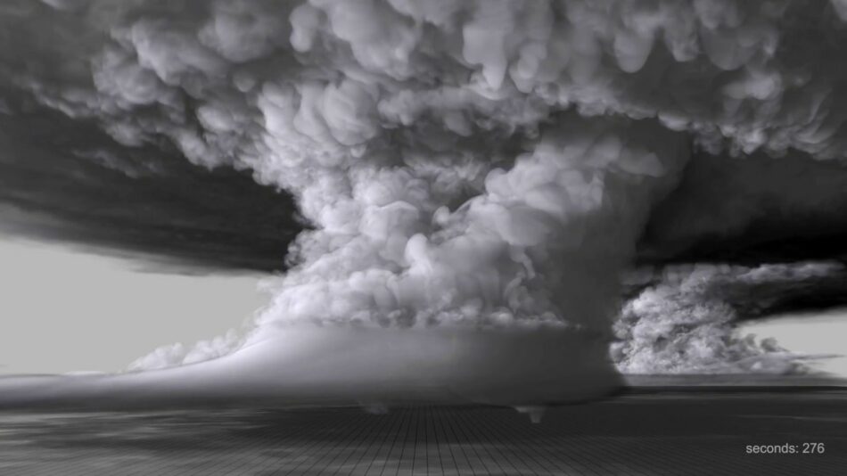 Esta simulación muestra cómo es un tornado monstruoso por dentro