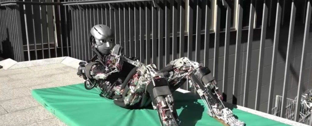 Este robot suda cuando hace ejercicio