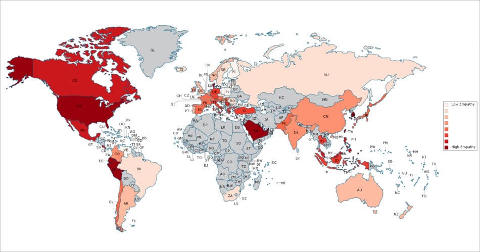 Estos son los países más empáticos del mundo