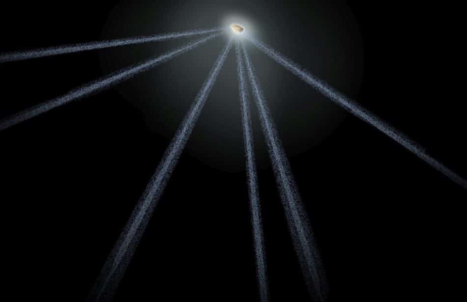 Extraño asteroide disfrazado de cometa con seis colas
