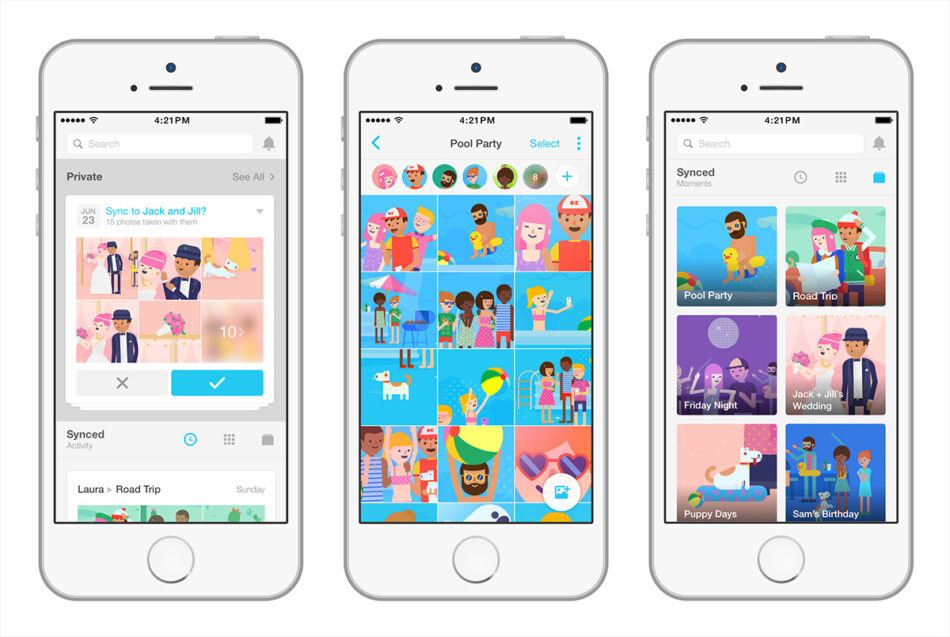 Facebook presenta Moments, una app con reconocimiento facial