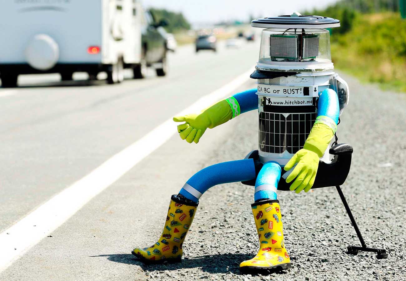 HitchBot, el autoestopista robótico
