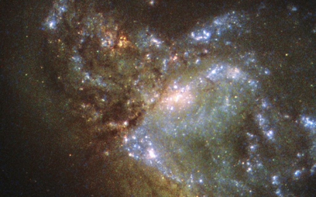 La insólita imagen de dos galaxias fusionándose