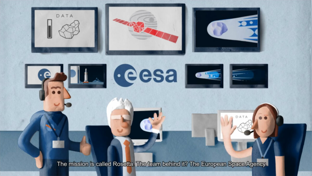 La misión Rosetta recreada y explicada con plastilina