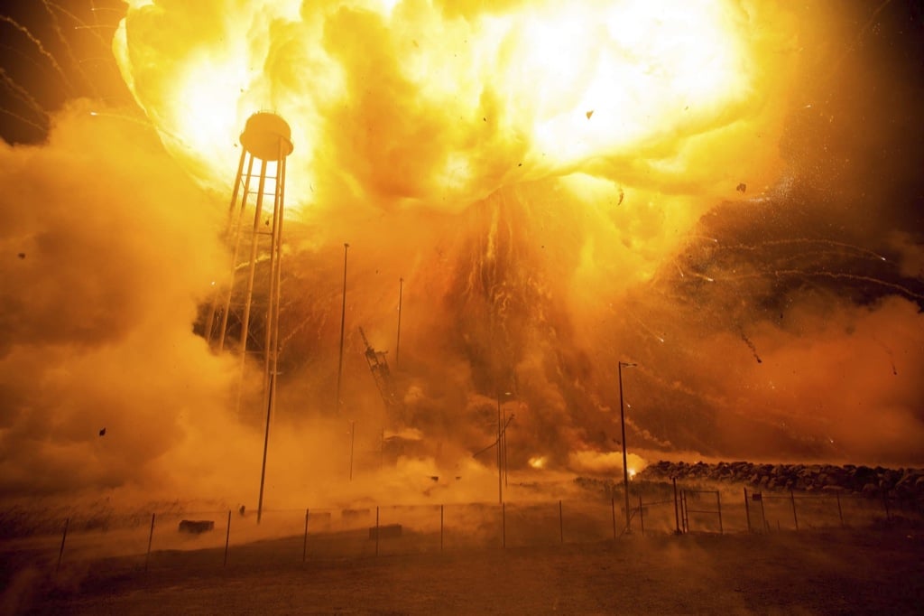 Las fotos nunca vistas de la explosión del cohete Antares