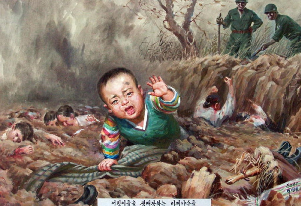 Los bellísimos (y terribles) carteles de propaganda de Corea del Norte