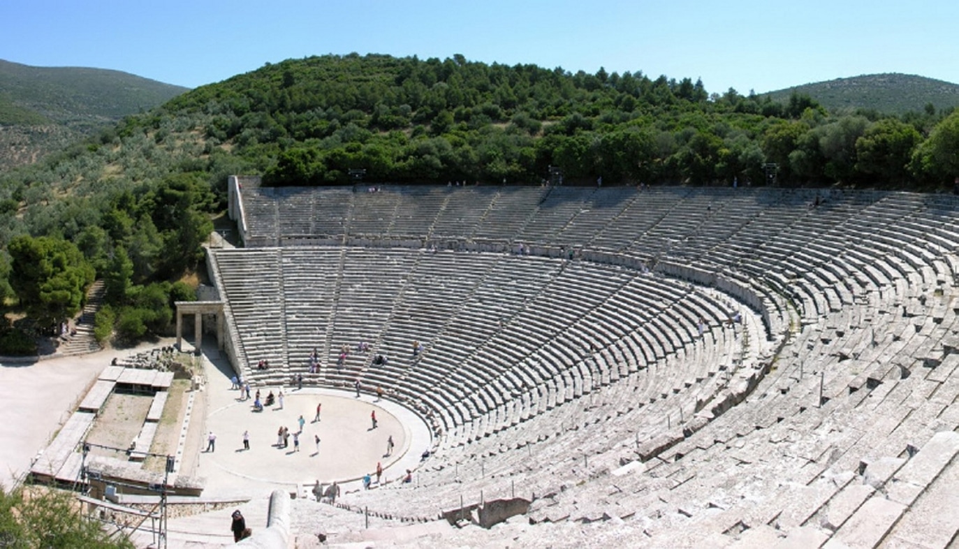 Los teatros griegos tenían escenarios móviles