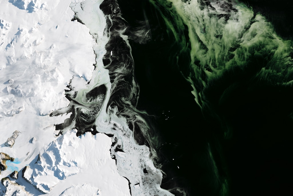 ¿Por qué hay hielo verde en la Antártida?