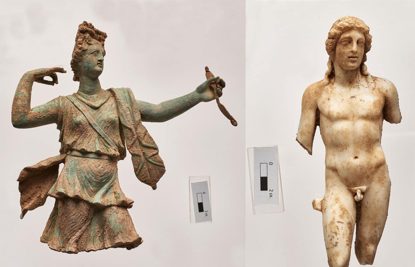 ¿Por qué son tan especiales estas dos estatuas de dioses griegos descubiertas en Creta?