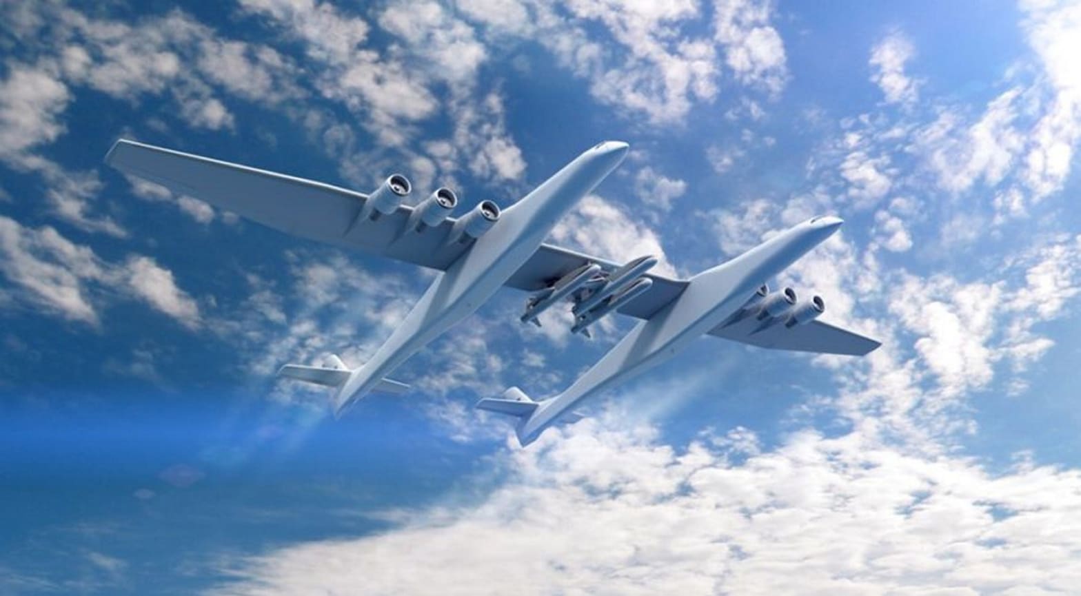 Presentan el Stratolaunch, el avión más grande del mundo