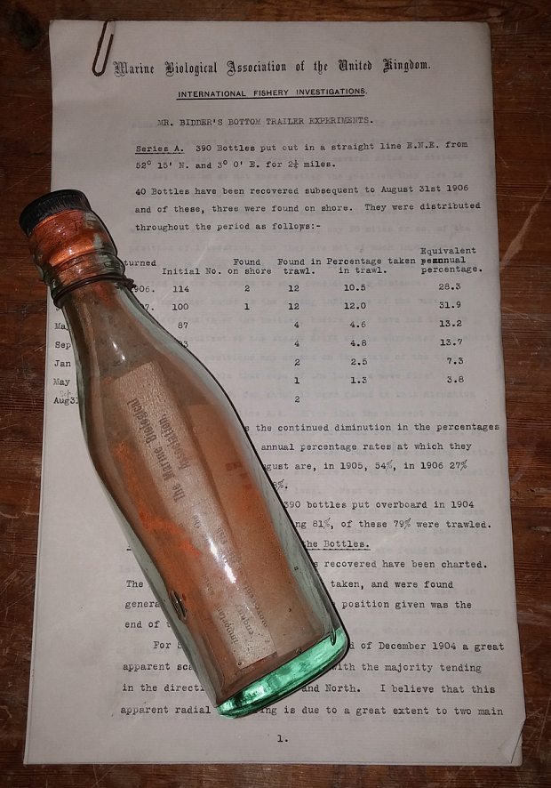 ¿Qué dice el mensaje oculto en una botella más viejo del mundo?