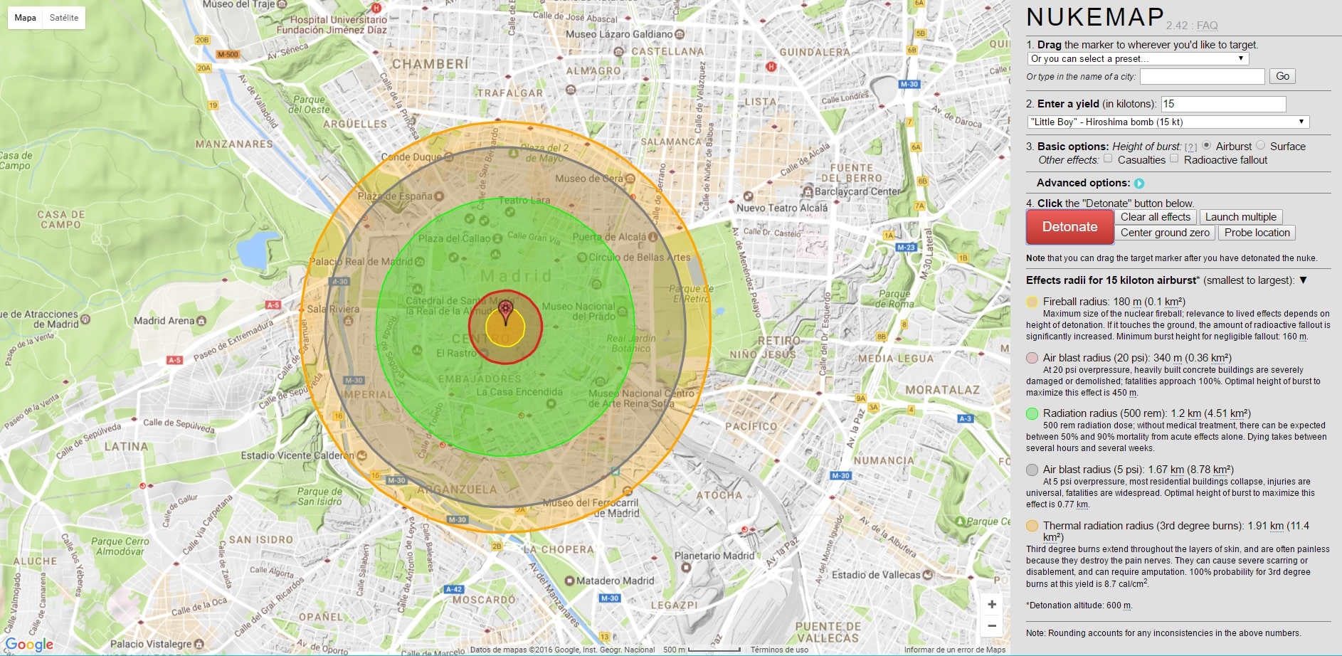¿Qué pasaría si cae una bomba nuclear en Madrid o Barcelona?