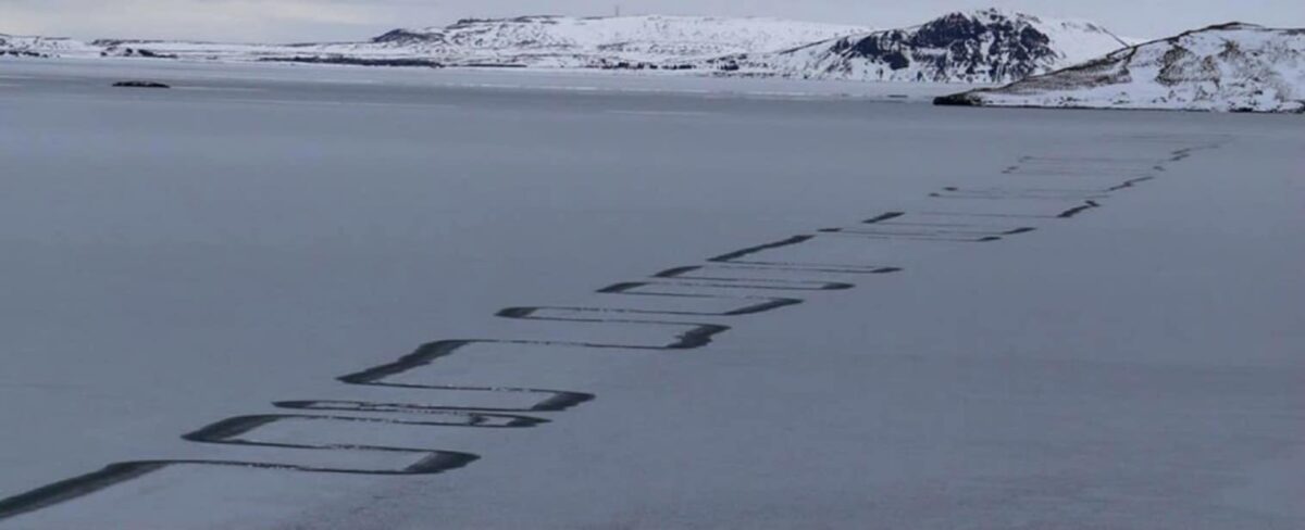 ¿Qué son estas misteriosas marcas en el hielo ártico?