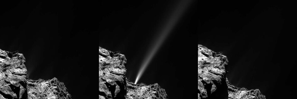 Rosetta detecta un pedo cósmico