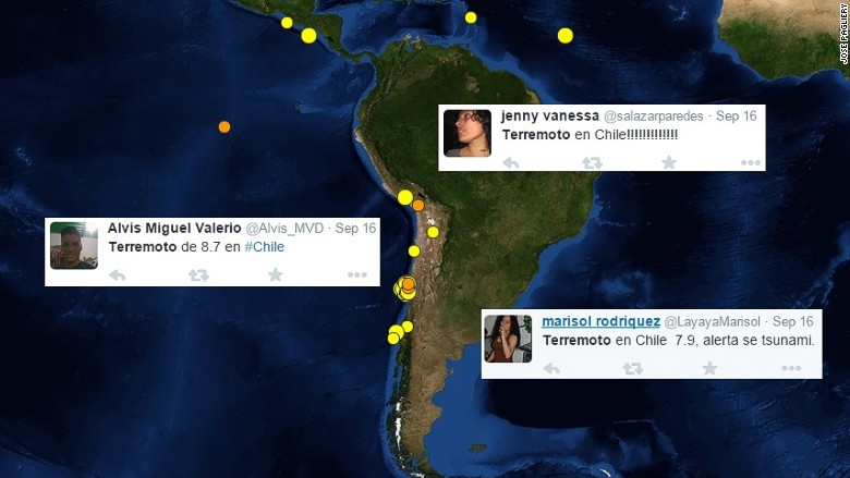 Twitter ayuda a crear alertas de terremotos