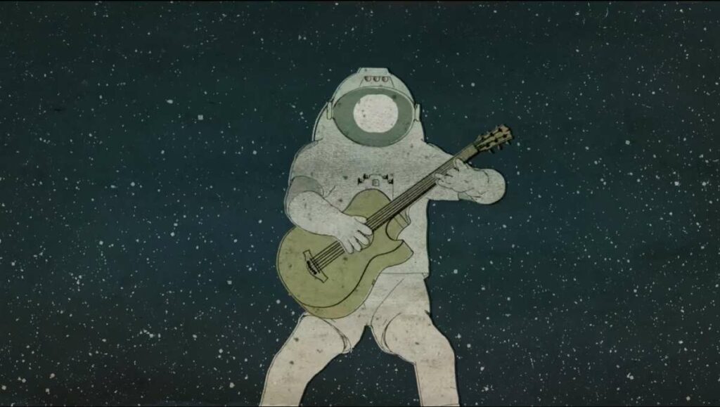 Un astronauta ha grabado un disco en el espacio 1 un astronauta ha grabado un disco en el espacio Un astronauta ha grabado un disco en el espacio