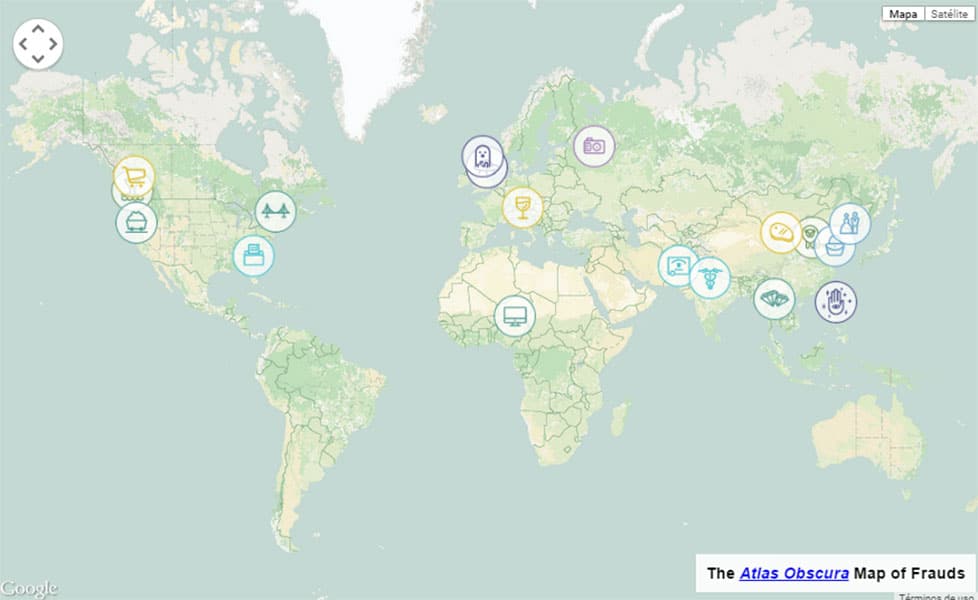 Un mapa alternativo sobre el fraude y la falsificación a nivel mundial