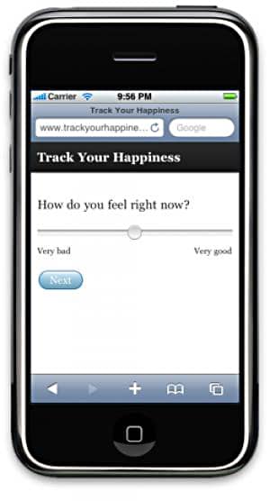 Una ‘app’ mide la felicidad