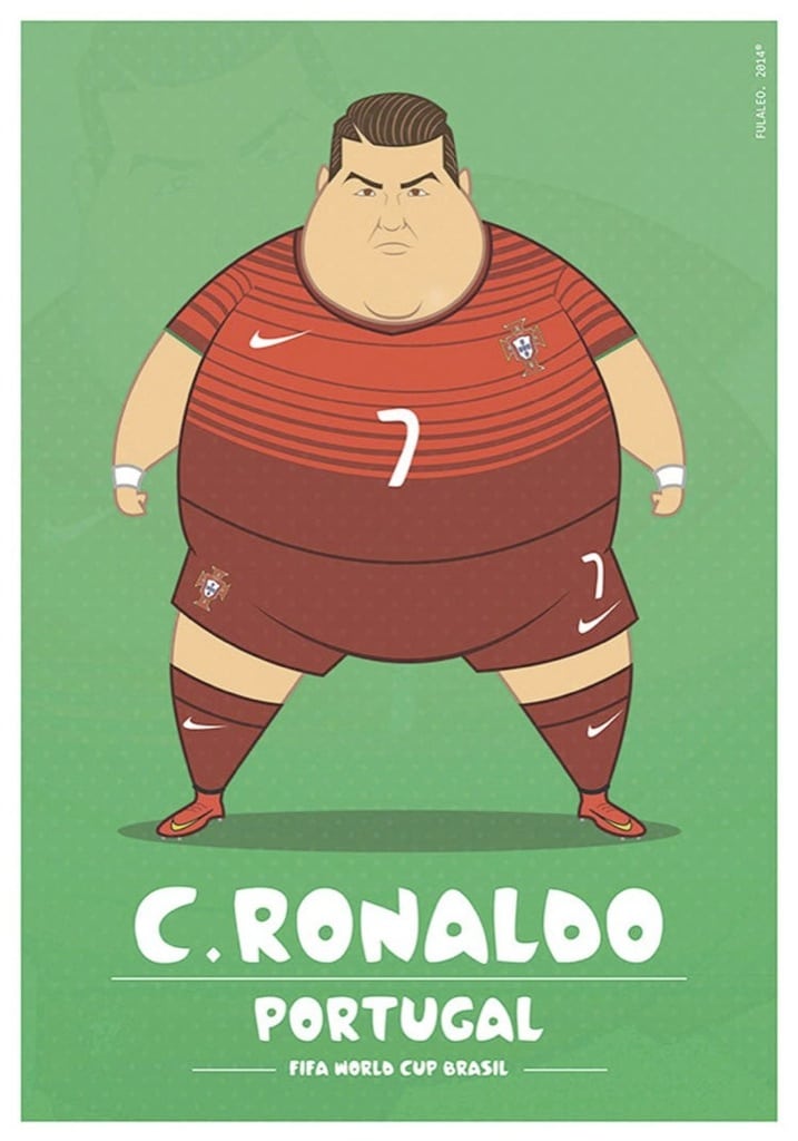 ¿Y si Cristiano y Messi fueran obesos?