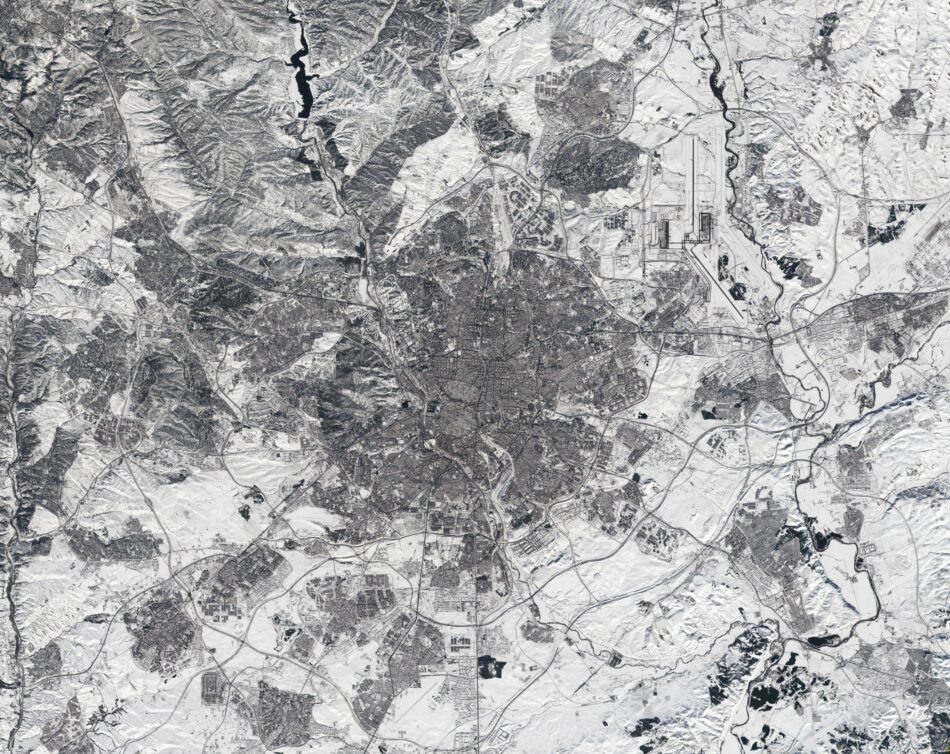 La gran nevada de Filomena sobre Madrid